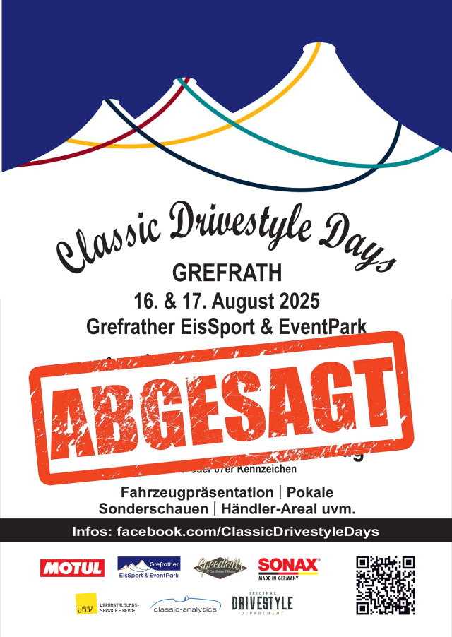 ABGESAGT: Classic Drivestyle Days