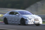 Mercedes EQS Erlkönig erwischt (Video): Lautlos durch die grüne Hölle: Mercedes EQS auf dem Nürburgring