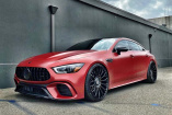 Mercedes-AMG GT 63 4-Türer Coupé: gieriges Tuning von RDB LA: Geil gemachter GT 63: 24-Zöller, Satin-Folie, Spinner Caps mit Stern