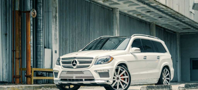 Der weiße Riese: Mercedes GL 550 auf 24-Zoll-Rädern: SUV mit Stern in XXL: So mögen es die Amerikaner