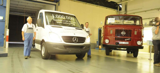  Mercedes Nutzfahrzeuge: Werk Ludwigsfelde feiert das 1-millionste Fahrzeug :  Jubiläumsfahrzeug Mercedes-Benz Sprinter geht an die Landesverkehrswacht Berlin e.V. 