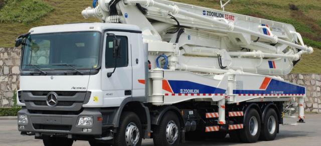 Big in China: Mercedes-Benz Lkw nimmt im Reich der Mitte  Fahrt auf : Ausweitung der Zusammenarbeit mit chinesischem Baumaschinenhersteller Zoomlion