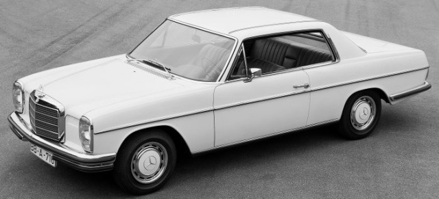 Die Historie der Mercedes-Benz E-Klasse Coupés beginnt vor 50 Jahren: Premiere der „Strich-Acht“ Coupés 1968