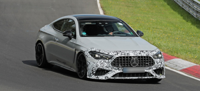 Mercedes-AMG Erlkönig erwischt: Aktuelle Bilder vom CLE 63 Coupé mit V8-Motor