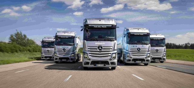 Daimler Brennstoffzellen-Lkw at work: Start der kundennahen Erprobungen von Mercedes-Benz GenH2 Trucks