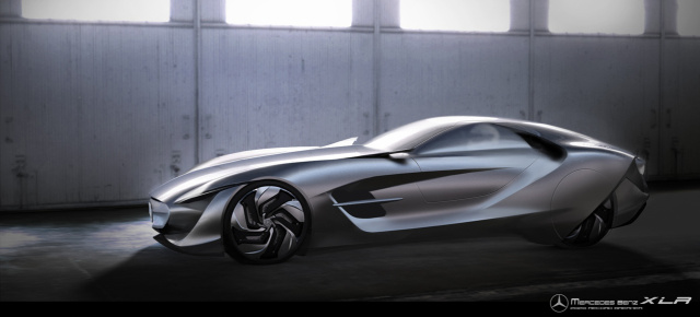 Mercedes von morgen: Supersportwagen-Utopie: Visionäre Idee eines Mercedes-Benz SLR 2020