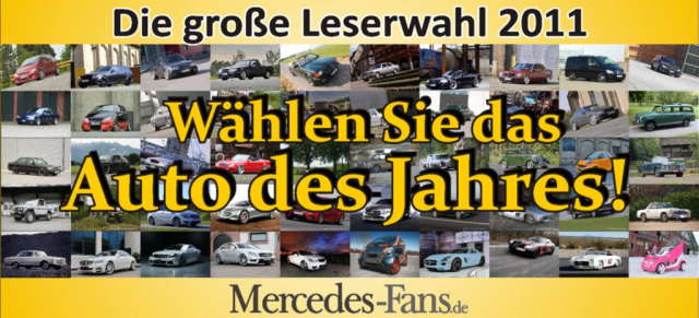 Beendet! Die große Wahl zum "Auto des Jahres 2011": Unsere Leser wählen das "Auto des Jahres"