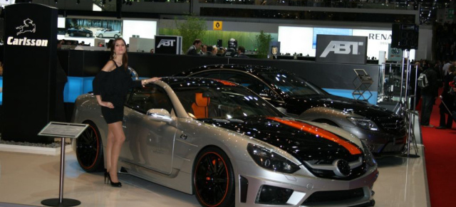 Showstar: Carlsson Super-GT C25: Auf dem Genfer Autosalon zeigte Mercedes Tuner Carlsson die Nummer 1 der 25 Exemplare limitierten Super Gran Tourismo