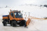 Unimog at work: Schneeräumen im Schwarzwald:  Unimog U 400 im Ganzjahreseinsatz auf dem Feldberg