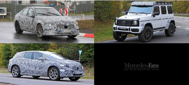 Mercedes Erlkönig Videos: Spy-Shot-Video-Trio: C43, EQS SUV & G4x4²