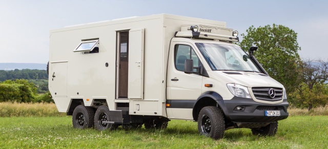 Mercedes-WoMo mit Sixappeal: Bocklet Dakar 750: Reisemobil auf Basis Mercedes Sprinter 519 6x6