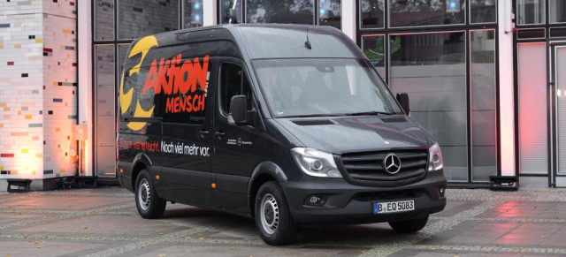 Mercedes-Benz unterstützt Aktion Mensch: 50 Jahre Aktion Mensch: Exklusiver Fahrservice mit Mercedes-Benz Sprinter und V-Klasse Flotte während der Aktion Mensch Jubiläumsfeier