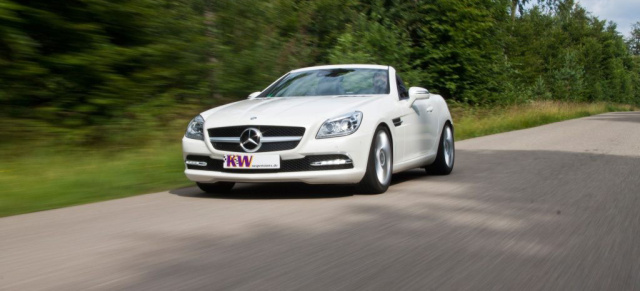 So wird das Fahren im Mercedes SLK noch "spannender" : KW Gewindefahrwerk steigert die Agilität des Roadsters