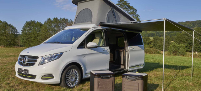 Caravan Salon: Hymer Designstudie: Revolutionäre Designstudie auf Basis der Mercedes-Benz V-Klasse