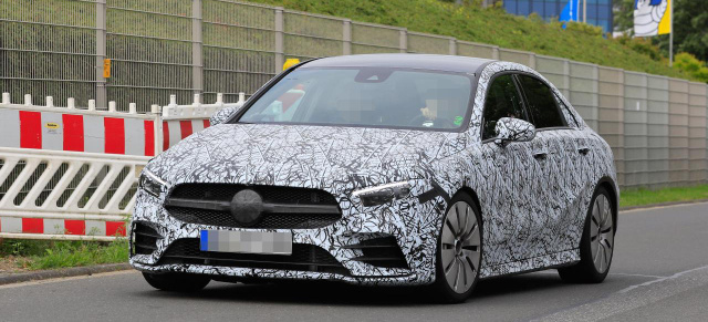 Mercedes-Benz Erlkönig-Premiere: Spy-Shot-Debüt: Erste Bilder von der Mercedes-AMG A35 Limousine