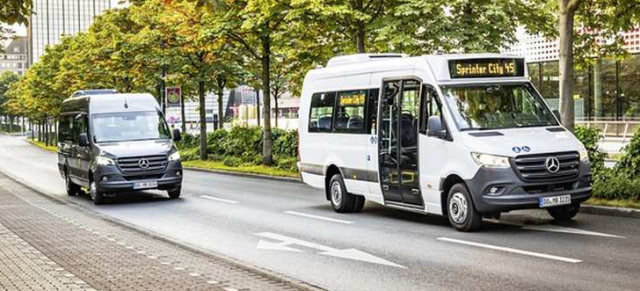 Mercedes-Benz Minibus: Die Minibusse mit Stern bekommen Nachwuchs: Sprinter Transfer 45 und der Sprinter City 45