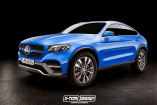 Vorschau: Mercedes-Benz GLC Coupé: Computergrafik vom Serien-Look des zweiten Mercedes-Crossovers 