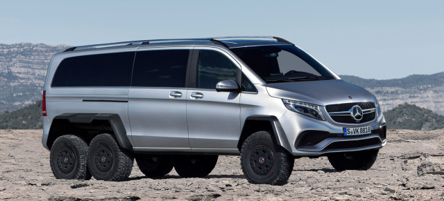 Allrad-Mercedes Van für hartes Terrain: Kommt jetzt auch die V-Klasse 6x6? Leider nur als Aprilscherz 2015!