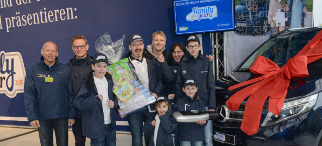 Familienduell um V-Klasse:  Die „Family of the Year 2015“ steht fest : Zehn Familien kämpften im Ravensburger Spieleland um den Titel „Family of the Year 2015“