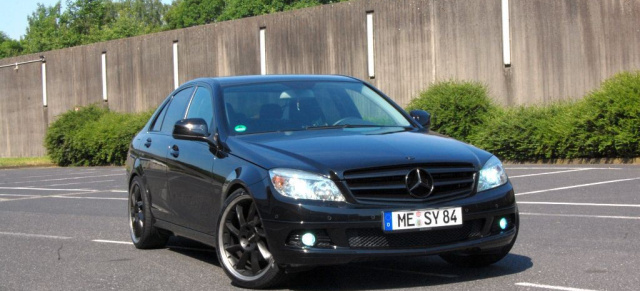 Schwarze Magie statt nur Mercedes Tuning! : Mit wenig Zubehör was Tolles zaubern oder auch "do the right thing": 2008er Mercedes C 220 CDI (W 204)