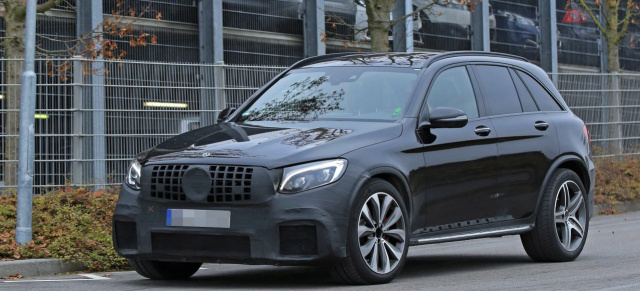 Mercedes Erlkönig erwischt: Spy Shot: Aktuelle Bilder vom Mercedes-AMG GLC 63