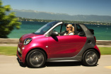 smart fortwo cabrio electric drive: Elektrisierende Frische: im smart fortwo cabrio electric drive den Sommer  mit Hochspannung genießen