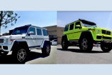 Mercedes-Benz G550 4x4² : Dressed to impress: Neongelbe Folierung eines weißen G-Klasse-Monsters (Video)