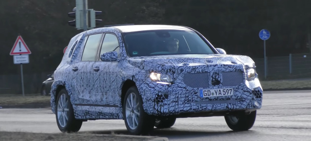 Mercedes-Benz Erlkönig erwischt: Spy Shot Video: Aktuelle Bilder vom kommenden Mercedes-Benz GLB