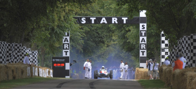 28. Juni bis 1. Juli 2012: Mercedes-Benz Classic beim Goodwood Festival of Speed 2012 : Zeigt  Mercedes-Benz in Goodwood den CLS Shooting-Brake? - Vier Motorsportfahrzeuge von Mercedes-Benz fahren über die legendäre Bergrennstrecke von Goodwood House  