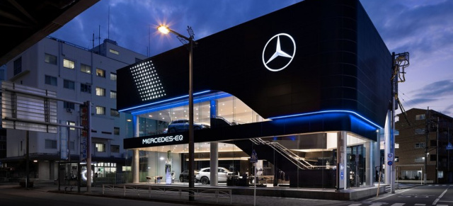 Electric only: Mercedes eröffnet ersten reinen E-Auto-Showroom: Der EQ-Showroom in Yokohama ist das Mercedes-Autohaus von morgen