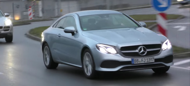 Mercedes-Benz E-Klasse Coupé: C238-Roadmovie: Das neue E-Klasse Coupé im Straßenverkehr