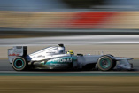 Formel 1: F1 W03 - neue Testfahrt: Letzte Wintertests des Mercedes Silberpfeil mit Nico Rosberg am Steuer 