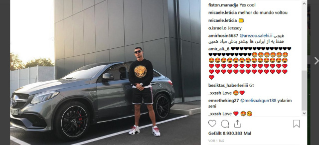 Stars und der Stern: C292 für CR7: Fußballstar Ronaldo und sein neues Mercedes-AMG GLE 63 S Coupé  