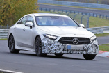 CLS C257 Erlkönig auf der Nordschleife erwischt: Mercedes-Benz CLS Modellpflege startet mit der Erprobung