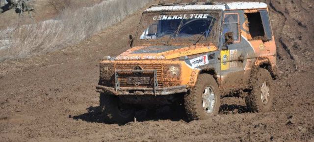 G wie Gewinner: Mercedes G beim Saisonauftakt zum German Off Road Masters GORM siegreich : Gesamtsieger Torsten Wilk und Michael Schade wühlten sich mit einem Mercedes G 320 zum Erfolg durch  