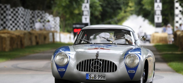 Mercedes-Benz bei der Ennstal Classic 2012: Im Rahmen des Chopard Grand Prix am 14. Juli starten der 300 SL Rennsportwagen und der legendäre 300 SLR