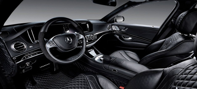 Mercedes-Benz S63: Interieur-Veredelung von Vilner: Black is beautiful: Mercedes-Benz S63 Interieur präsentiert sich vom Allerfeinsten 