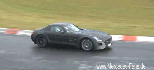 Erlkönig Video: Mercedes SLS AMG Black Series: Mercedes-Fans.de-Erlkönigjäger filmte den Prototyp des kommenden AMG Supersportwagens