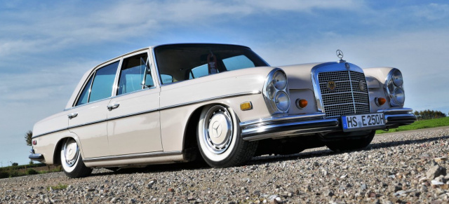 Ein Mercedes-Benz 280 S W108 macht den Abgang: Sub & optimal: 67er Mercedes-Benz 280 S ist dem Untergang geweiht