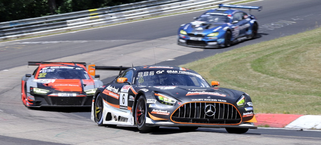 Geschichtsträchtiger Saisonauftakt der Nürburgring Langstrecken-Serie: Doppelpodium für AMG beim ersten VLN-Rennen nach dem Corona-Lockdown