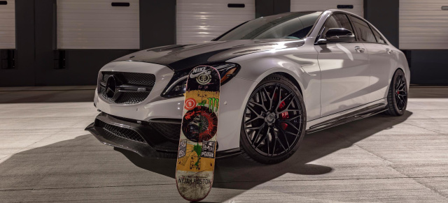 Stars und ihr Stern: Der 800 PS AMG C63 S von Profi-Skateboarder Nyjah Huston