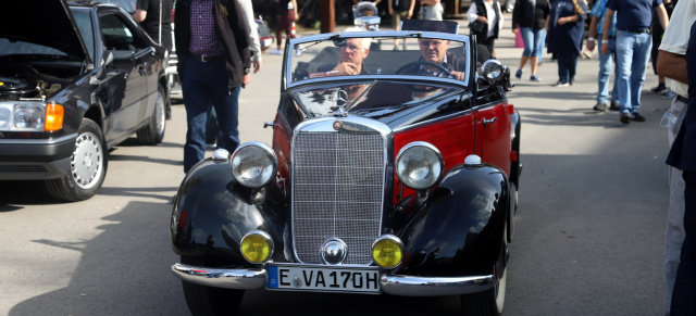 14. SCHÖNE STERNE, 24./25. August 2024, Hattingen/Ruhr: SCHÖNE STERNE schont die Kopfdichtung - Kein Schlangestehen für Mercedes-Klassiker vor 1960