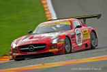 Podiumsplatz für Black Falcon beim 24-h-Rennen Spa: Zwei Mercedes-Benz SLS AMG GT3 in den Top Sieben 