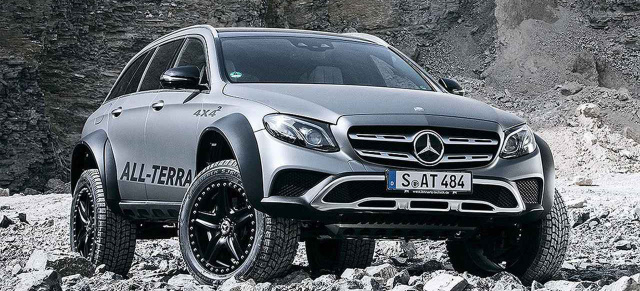 Bereit für die Wildbahn: Mercedes E-Klasse All-Terrain 4x4² : T-Modell extrem: einmaliges E-Klasse-All Terrain Monster