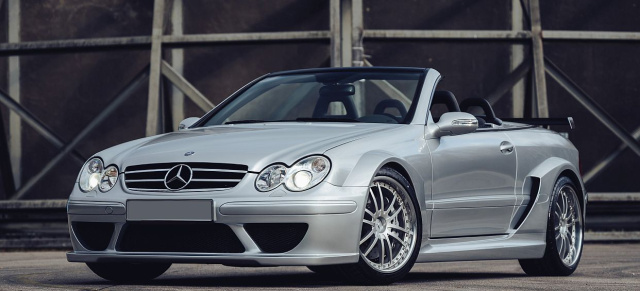Sterne unterm Hammer: das brutalste Cabrio überhaupt: Mercedes CLK DTM AMG Cabriolet: Offener 582-PS-DTM-Bolide vor Mega-Auktion