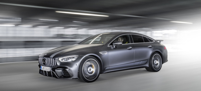 Premiere: Mercedes-AMG GT 63 S 4MATIC+ Edition 1: Darf es etwas mehr sein?  AMG GT 4-Türer Coupé Edition 1 debütiert auf dem Nürburgring