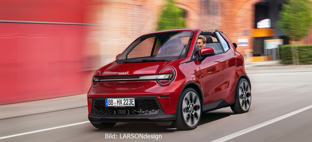smart #2 geht in die Entwicklung: Rendering: So sieht das Comeback des smart fortwo aus