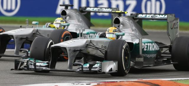 Formel 1 Italien: Silberpfeile fahren in die Punkte: Nico Rosberg und Lewis Hamilton beendeten den Großen Preis von Italien in Monza auf den Positionen sechs und neun