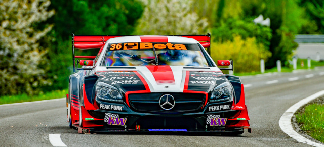 Schweizer Monster-SLK von Reto Meisel geht an den Start: Osnabrücker Bergrennen 2025: Live dabei oder auch im Stream verfolgen