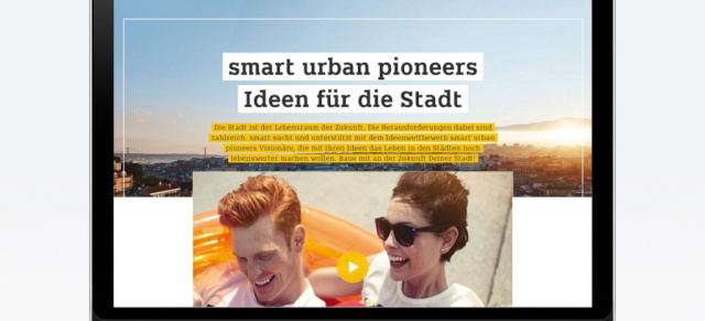 smart urban pioneers: Visionäre Städteplaner gesucht: Ideenwettbewerb für eine noch lebenswertere Stadt 